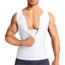 Mens Zipper Front Compression Fitness Vest