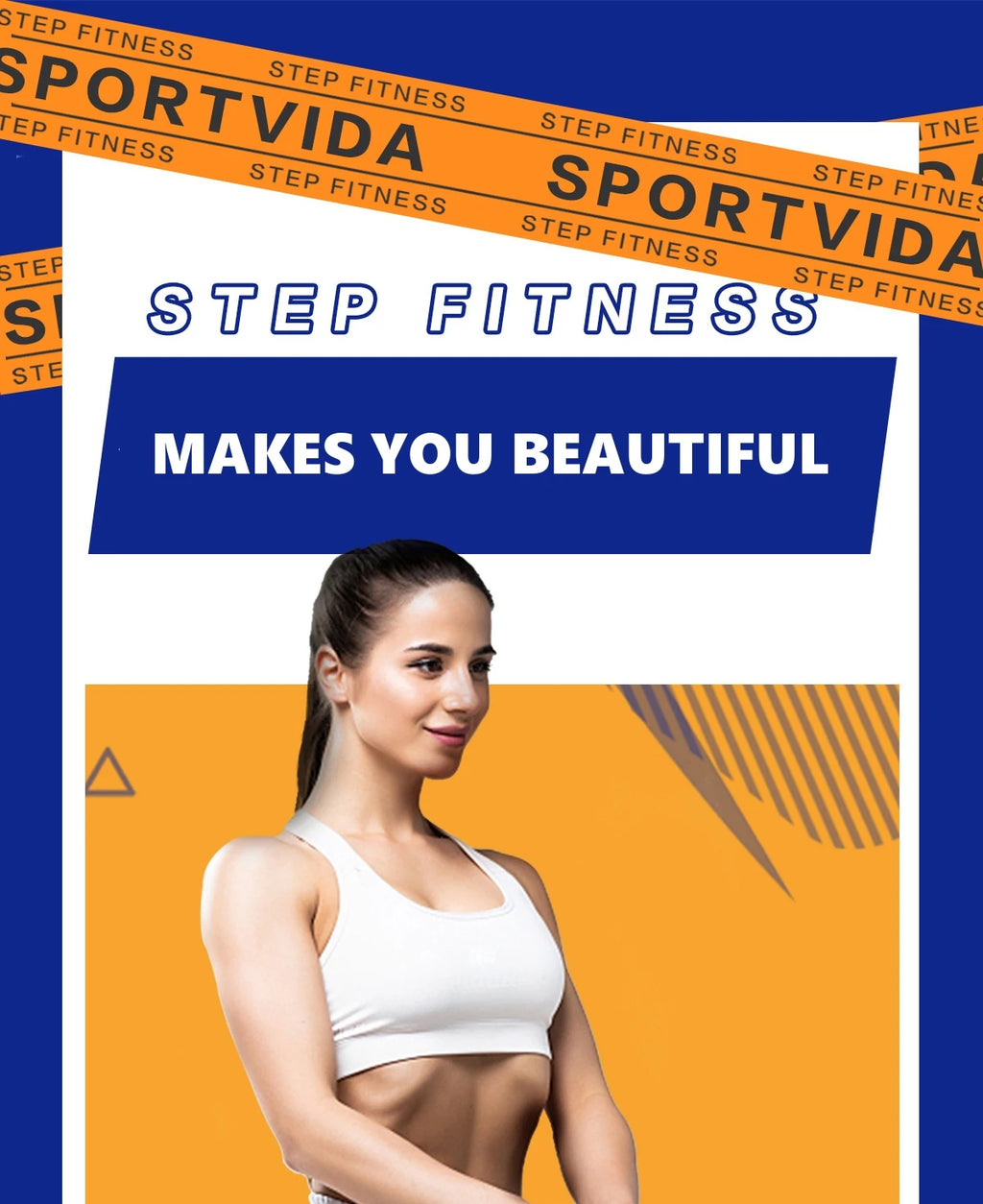 Stepper antideslizante para cardio y yoga en casa