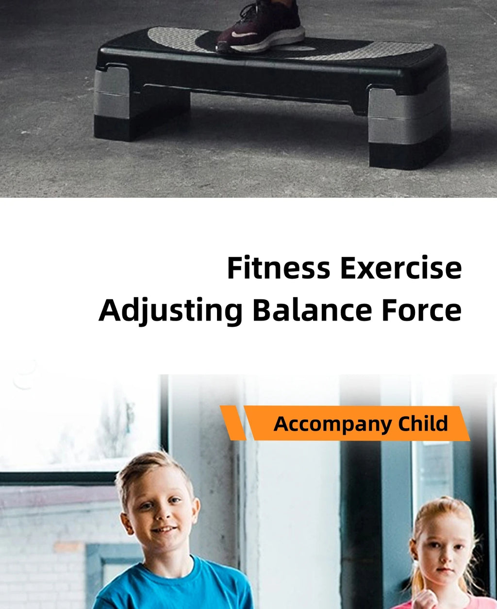 Stepper antideslizante para cardio y yoga en casa