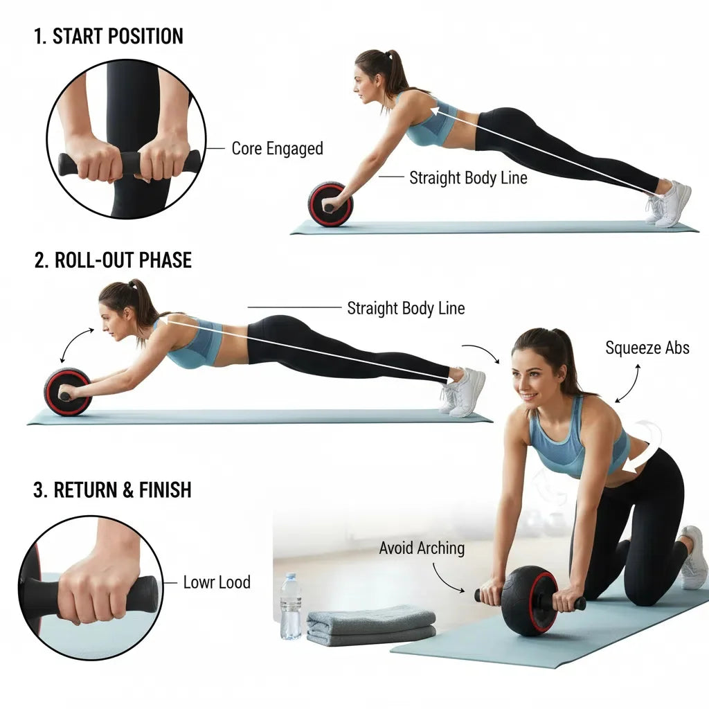 Equipo de fitness para entrenamiento en casa — fuerza core