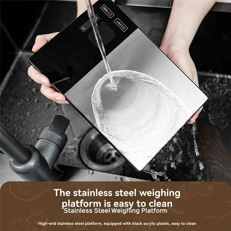 Báscula de cocina con calculadora nutricional 5kg