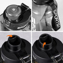 Large Capacity 2 Liter Water Bottle with Straw Lid Sports Gym Water Kettle for Camping Travel BPA Free Drinking Bottles