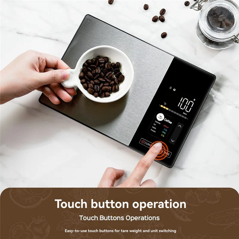 Báscula de cocina con calculadora nutricional 5kg