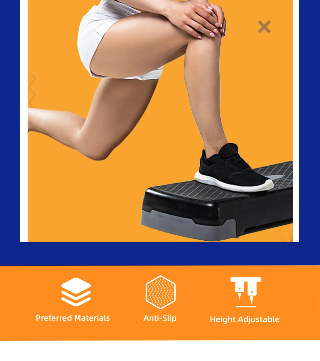 Stepper antideslizante para cardio y yoga en casa