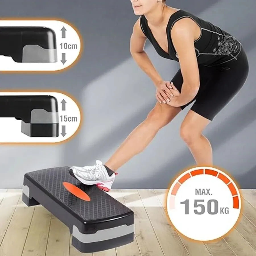 Stepper antideslizante para cardio y yoga en casa
