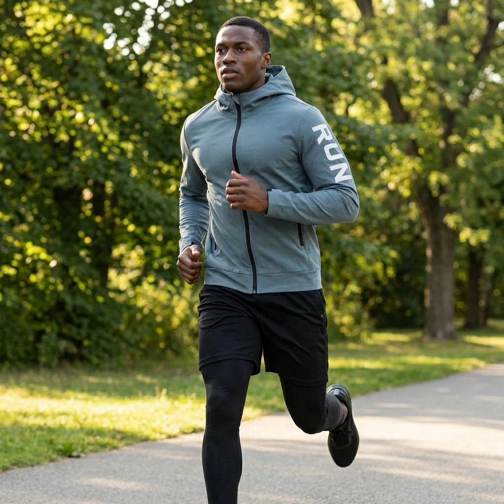 Chaqueta cortavientos deportiva