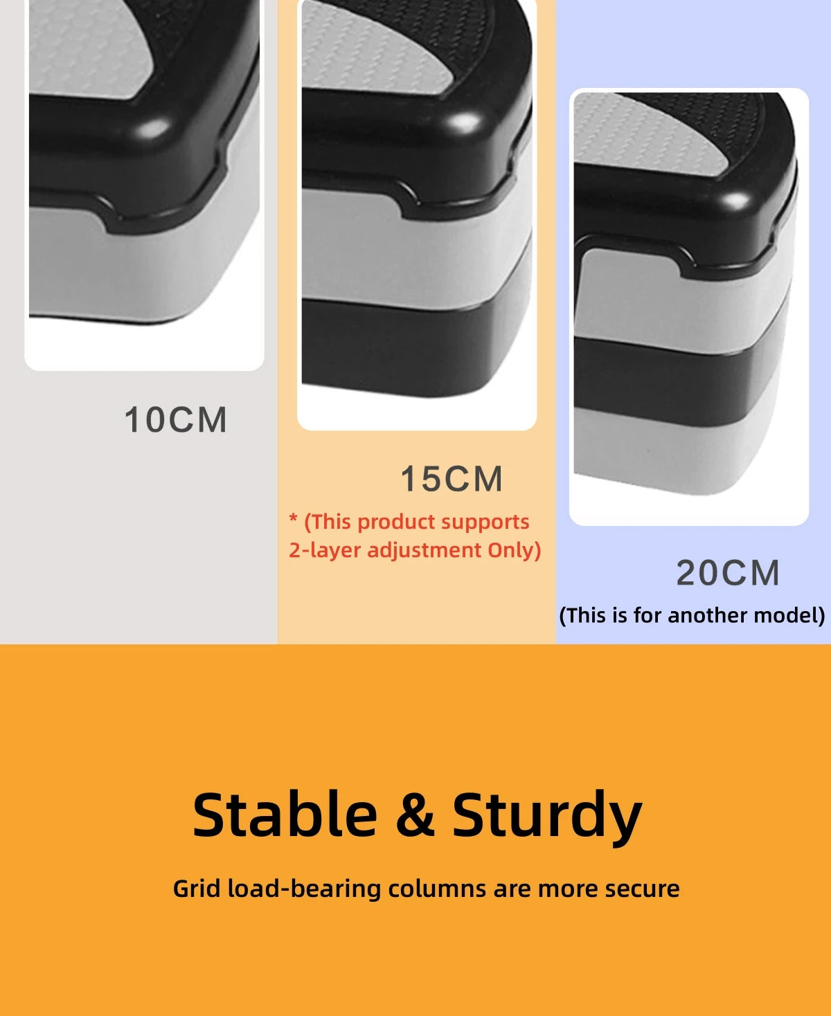 Stepper antideslizante para cardio y yoga en casa