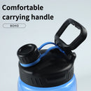 Fjbottle 2 Liter Water Bottle With Straw Large Portable Travel Bottles Sports Fitness Cup with Time Scale