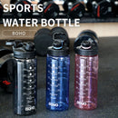 Fjbottle 2 Liter Water Bottle With Straw Large Portable Travel Bottles Sports Fitness Cup with Time Scale