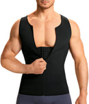 Mens Zipper Front Compression Fitness Vest